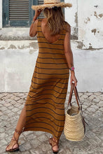 Load image into Gallery viewer, Sleeveless Striped Maxi Dress
