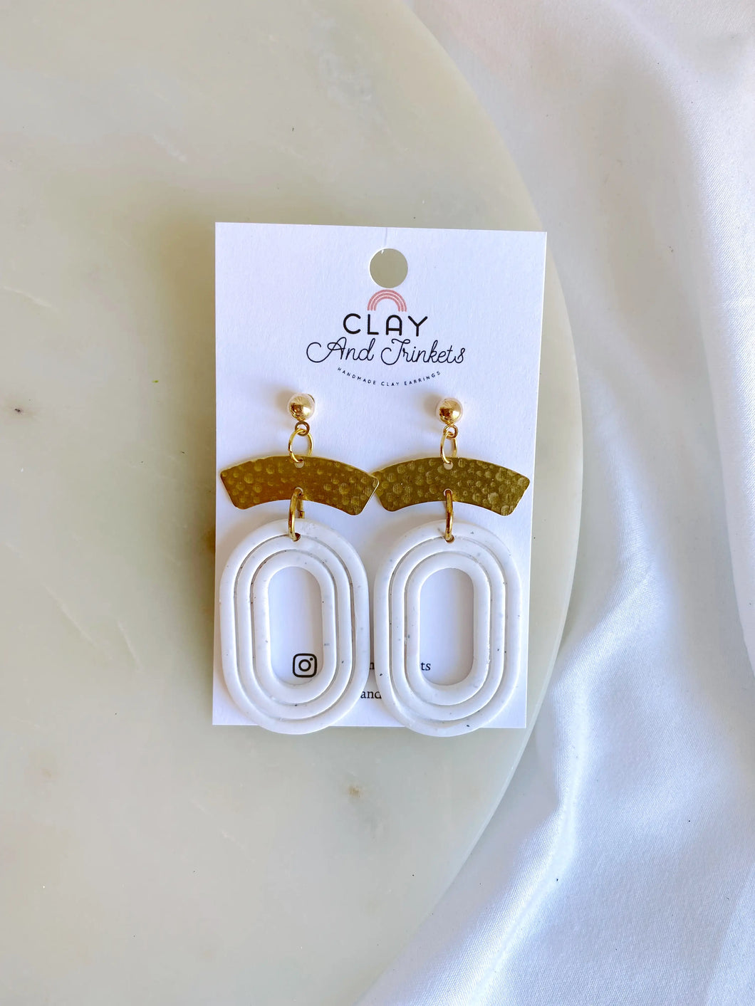 PRB Dangle Clay Earrings