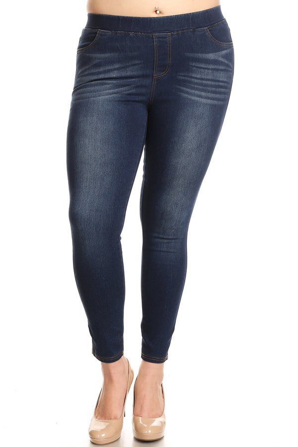 Denim Washed Jeggings