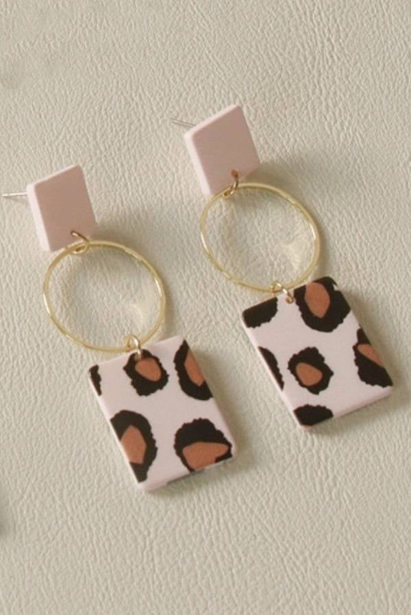 Charm Clay Statement Earrings